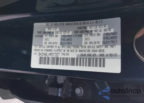 2021 Mazda Cx-30 Select из США, поврежденный, VIN 3MVDMABLXMM317207